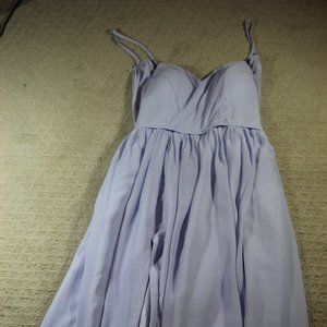 Azazie Light Blue Chiffon Formal Dress